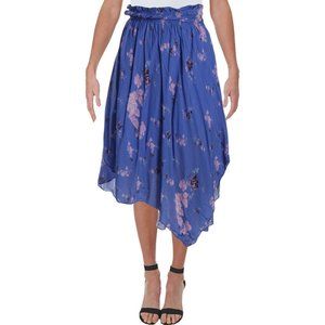 Preen Line Sumin Midi Skirt Wild Flower Blue